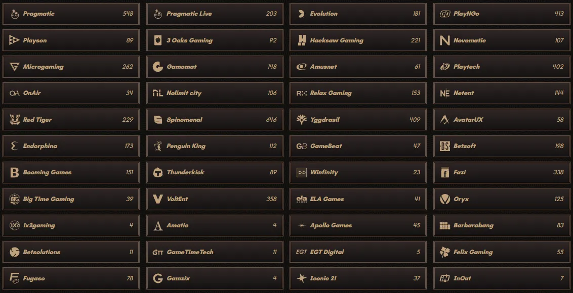 sankra casino providers